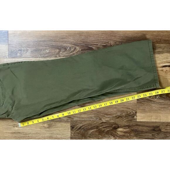 PrAna Pants Women’s 6 Olive Green Flat Front Straight Casual Pockets Outdoor EUC - Picture 4 of 11